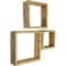 Ekena Millwork Square, Open Back, Vintage Farmhouse Shadow Box Shelves, Barnwood Decor Collection, PK3 DECR15SBSQOBUF - alternate 2